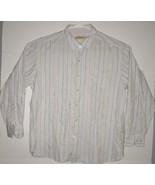 Vintage Tommy Bahama Long Sleeve Button-Up Collared Shirt (XL) White w/ ... - £12.13 GBP