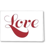 Greeting Card &quot;Love&quot; Red Font - $9.90+