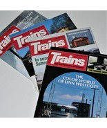 LOT OF 4 ~ TRAINS - THE MAGAZINE OF RAILROADING ~ 1985 ~ Vintage Railway... - $20.28 CAD