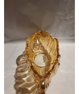 Vintage Carnival Glass iridescent Peach Large Oblong 14&quot;×5&quot; - $33.92 CAD