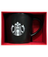 Starbucks Coffee Matte Black 3oz Espresso Demitasse Cup Mug 2015 Mermaid... - $19.95