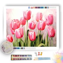 Pink Tulips in Bloom - Paint by Numbers - £23.52 GBP+