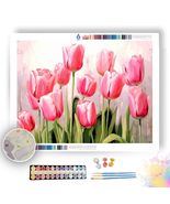 Pink Tulips in Bloom - Paint by Numbers - £23.52 GBP+