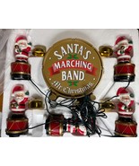 Vtg Mr. Christmas Santas Marching Band Figurine Bells Musical - $1,616.92 MXN