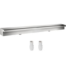 VEVOR Pool Fountain Stainless Steel Pool Waterfall Spillway with Pipe Connector - £148.48 GBP