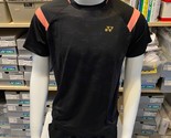 YONEX Men&#39;s Badminton T-Shirts Sports Top Apparel Black [US:XS/S] NWT 73... - £36.19 GBP
