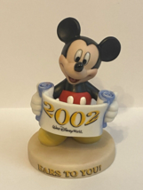 Disney 2002 Mickey Mouse Ears To You Figurine 4” Tall - $21.77