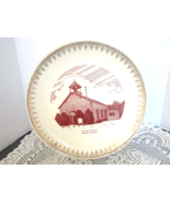 RELIGIOUS COLLECTOR PLATE CORINTH CHURCH PITTSBORO INDIANA 10.25&quot; ROSE C... - $181.40 MXN