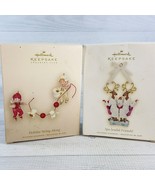 Hallmark Ornament Set Holiday String Along Pixies &amp; Spa-lendid Friends R... - $24.24