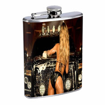 Texas Pin Up Girls D 4 Flask 8oz Stainless Steel Hip Drinking Whiskey - $14.80