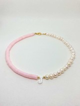 Blush Pink Personalised Fresh Water Pearl Initial Necklace - $42.99