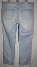 GAP Misses 33 Blue Jeans 1969 Real Straight Patriot Twist Light Wash Distressed - £10.10 GBP