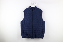 Chaps Mens 2XL Classic Logo Lightweight Packable Puffer Vest Jacket Navy... - $39.55