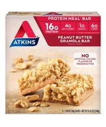 Atkins Peanut Butter Granola Protein Meal Bar, High Fiber, 16g Protein, 1g - €10,98 EUR