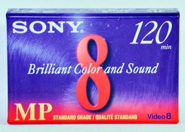 Sony 8, 120 MP 8mm Video Cassette Standard Grade (NTSC) NEW P6-120MP - £4.62 GBP