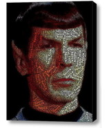 Star Trek Spock Abstact Mosaic AMAZING Framed 9X11 Limited Edition Art w... - £15.16 GBP