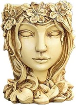 Decorative Girl Portrait Planter Indoor Outdoor Girl Face Flower Vase Container - £26.46 GBP