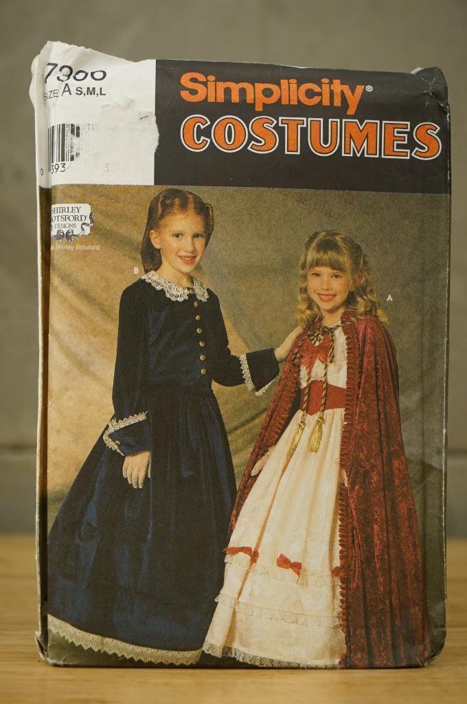 7306 A Simplicity Historical Costume Sewing Pattern Shirley Cotsford Girls S-L - £11.72 GBP