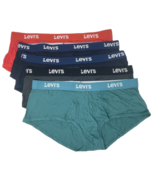 Levis Mens Multi-Color Underwear Bikini Briefs 100% Cotton Tag Free -5 P... - £17.29 GBP