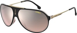 Carrera Sunglasses CAHOT65 KDX Black & Gold Frame W/ Brown Lens - $54.44