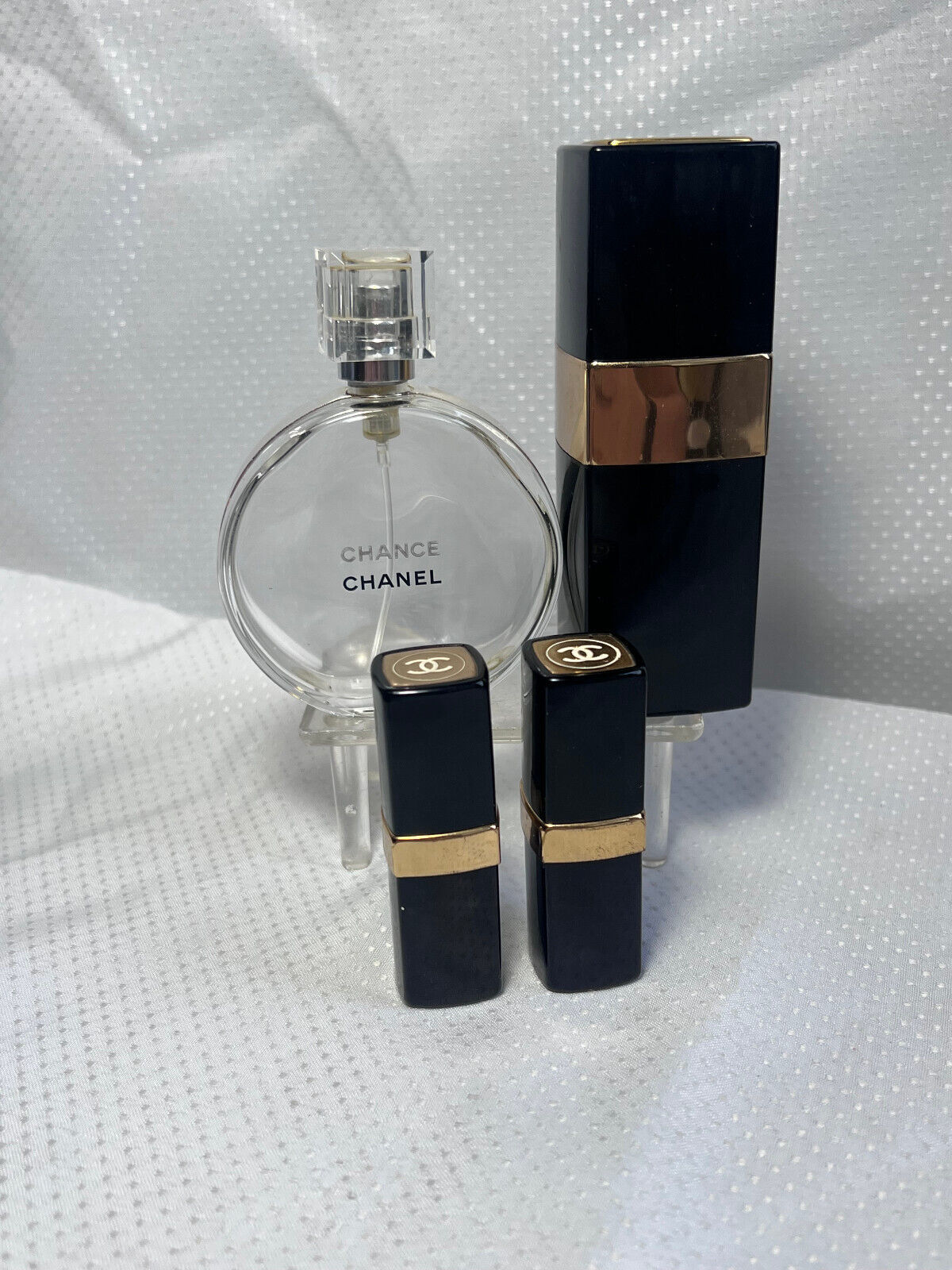 Chanel Eau De Toilette Chance & No 5 Cologne Bottle Purse Atomizer Lot Of 4 - $79.15