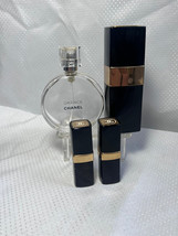 Chanel Eau De Toilette Chance &amp; No 5 Cologne Bottle Purse Atomizer Lot Of 4 - £63.04 GBP