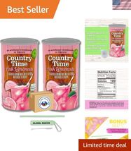 2 Pack of 82.5 oz Country Time Pink Lemonade Mix | 165 oz TOTAL | Includ... - $90.42