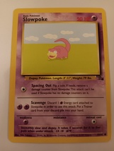 Pokemon 1999 Fossil Series Slowpoke 55 / 62 NM Single Trading Card - $9.99