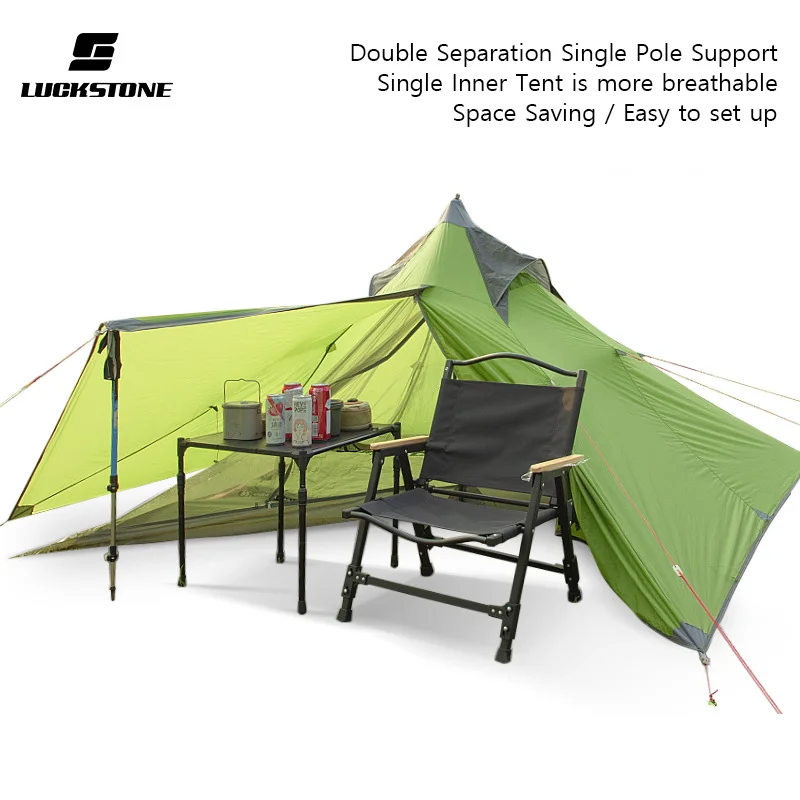 Ultralight Poleless Pyramid Tent 1-2 Person,  Waterproof 3 Season, Ideal for - £405.11 GBP