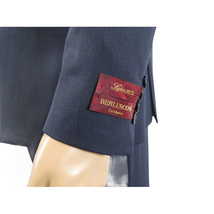 Men Suit BERLUSCONI Turkey 100% Italian Wool 180's Double Breasted #Ber32 Navy image 7