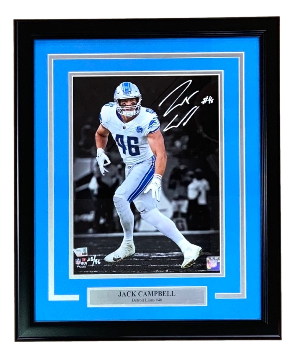Primary image for Jack Campbell Signed Framed 11x14 Detroit Lions Photo Fanatics
