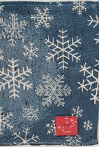 Set of 2 Tapestry Placemats,13&quot;x19&quot;, CHRISTMAS,SNOWFLAKES ON BLUE, Holid... - £10.16 GBP