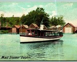 Stati Uniti Posta Steamer Dolphin Barca 1909 DB Cartolina D2 - $7.13