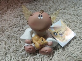 New Angel Cheeks Angel Figurine With Kitten In Lap - £8.17 GBP
