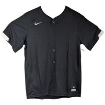 Boys Black Baseball Jersey Shirt Kids Youth Size M Medium Nike - €21,18 EUR