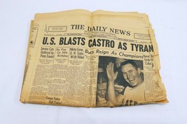 ORIGINAL Vintage Oct 14 1960 Pittsburgh Pirates Win World Series Newspaper - £116.43 GBP