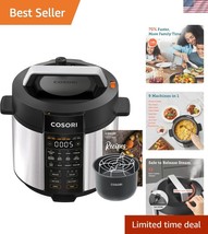 6 Qt 1100W Electric Pressure Cooker - Safe Venting, Ceramic Non-stick In... - $121.49