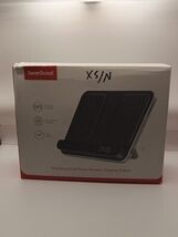 Dual Wireless Charger Stand, SwanScout 504, Foldable Charging Black  - $39.15