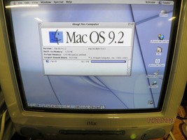 Apple iMac G3 Graphite M5521 PowerPC G3 400MHz 128MB 12.75GB HD with Mac OS 9.2 - £213.90 GBP