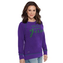 Touch by Alyssa Milano NBA Utah Jazz Dugout Reversible Pullover Sweatshirt Large - £11.51 GBP