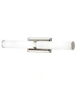 Rolande 100-Watt Equivalent Polished Nickel LED Vanity Light Tube Etched... - $541.15 MXN