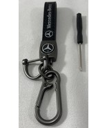 Genuine Leather Lanyard  & Metal Tire Air Stem Valve Covers Set Mercedes Lovers - $44.99 CAD