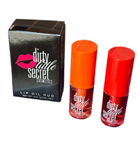 Dirty Little Secrets Lip Oil Duo 3.7 g/0.13 oz each in Orange &amp; Cherry NIB - $14.84