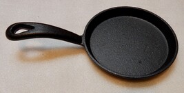 Small 5” Individual Cast Iron Frying Pan Skillet Pancake Griddle 1/2” De... - $9.99