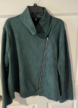 Jacket Shein Brand Blue Jacket High Collar Zipper 24&quot; L  20: Back 24.5 A... - £11.00 GBP