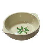 Lenox Holiday Cold Dip Bowl Ceramic Holly Christmas Dish - $239.89 MXN