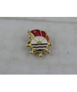 Vintage Soveit Union Pin - Nautical Theme Ship&#39;s Wheel - Metal Pin - $20.34 CAD