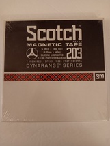Scotch 203 Magnetic Tape 1/4&quot; x 1800&#39; 7 Inch Reel Dynarange Series Still Sealed - £39.31 GBP