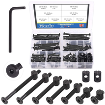 Glarks 141Pcs Baby Bed Crib Screws Hardware Replacement Kit, M6X20/ 30/4... - £20.24 GBP