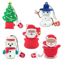 Christmas Usb Flash Drive 16Gb (5 Pack) New Year Gifts For Family And Friends, B - £38.36 GBP